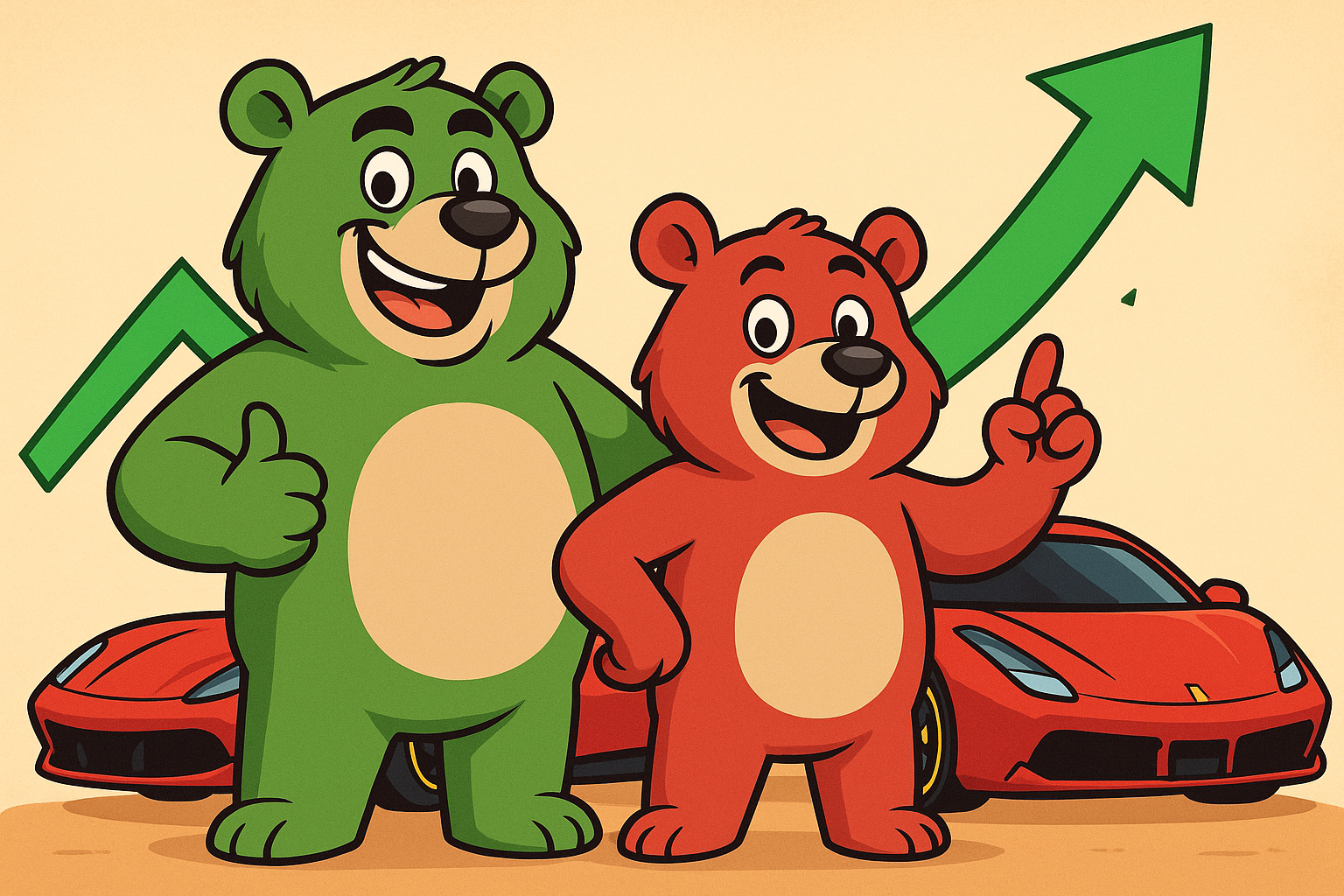 Bears with Ferrari and Pumping Chart